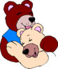 Bears Hugging Clip Art